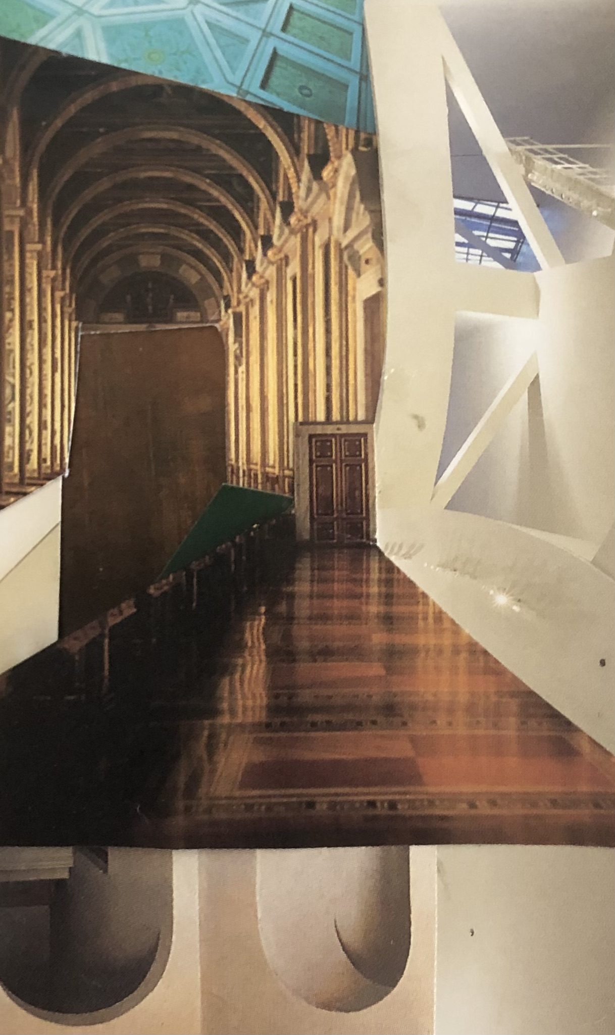 Echoed Architecture (6″ × 9″, collage)