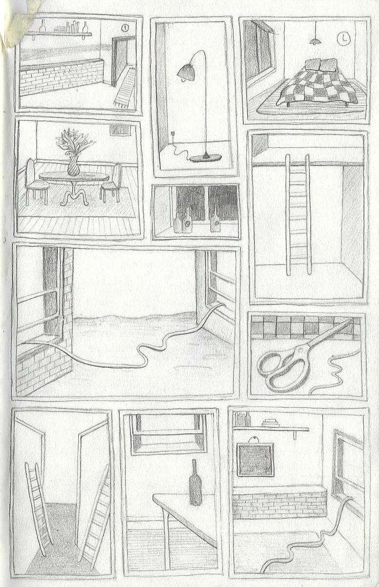 Home Away from Home, sketchbook page